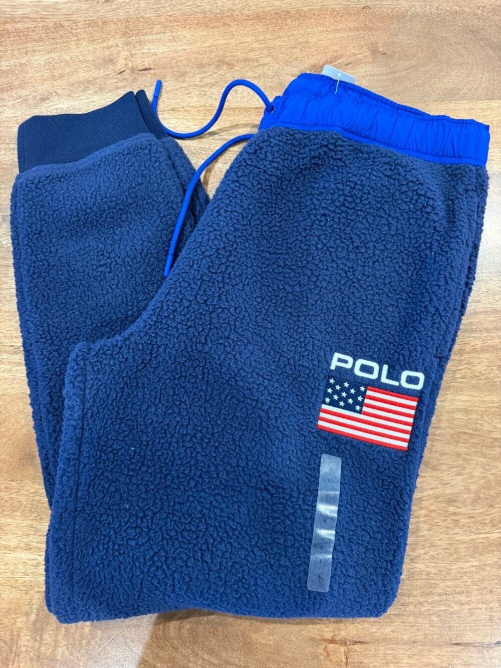 Polo Ralph Lauren Men's Fleece Jogger Sweatpants Navy Flag NWT Large - Picture 6 of 6